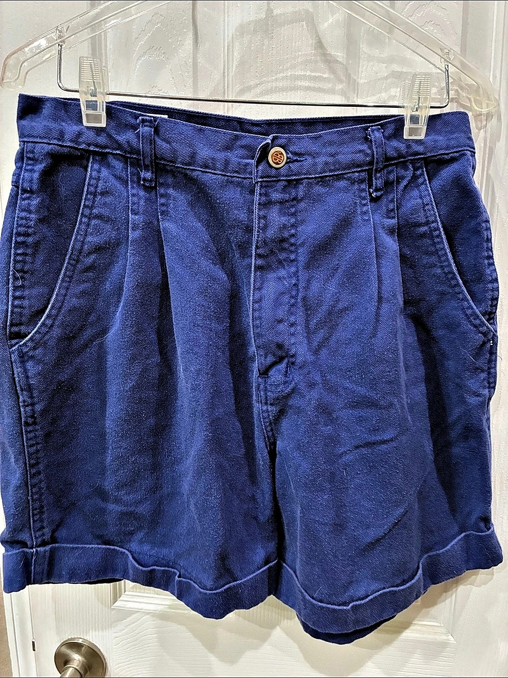 Bill Blass Vintage Women's Blue High Waist Shorts Size 12